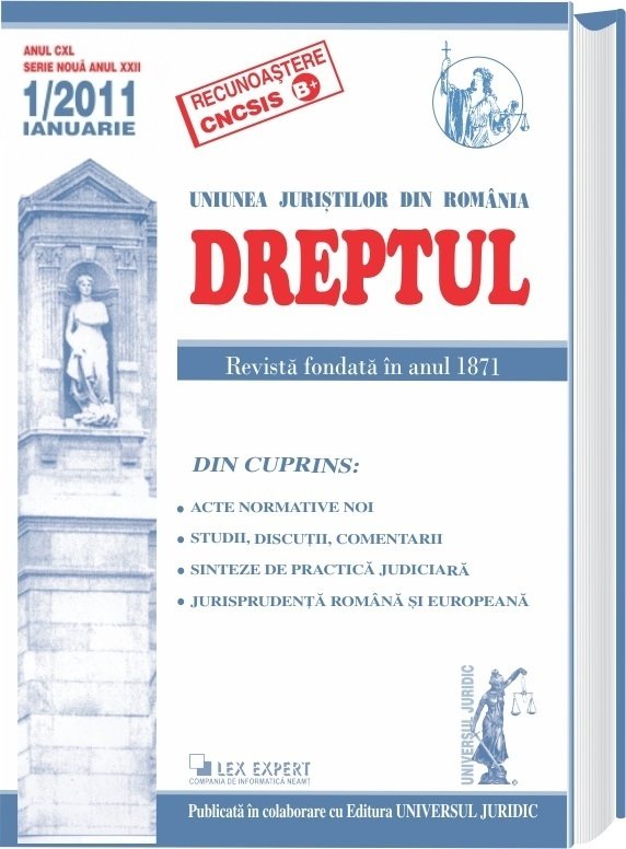 Imagine Revista Dreptul, Nr. 1/2011