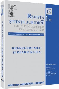 Imagine Revista de Stiinte Juridice, Nr. 1/2011