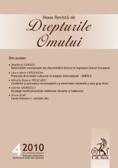 Imagine Noua Revista de Drepturile Omului, Nr. 4/2010