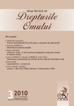 Imagine Noua Revista de Drepturile Omului, Nr. 3/2010