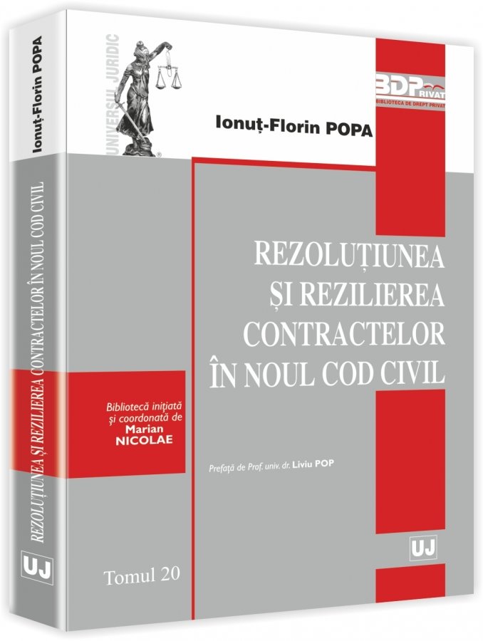 Imagine Rezolutiunea si rezilierea contractelor in Noul Cod civil