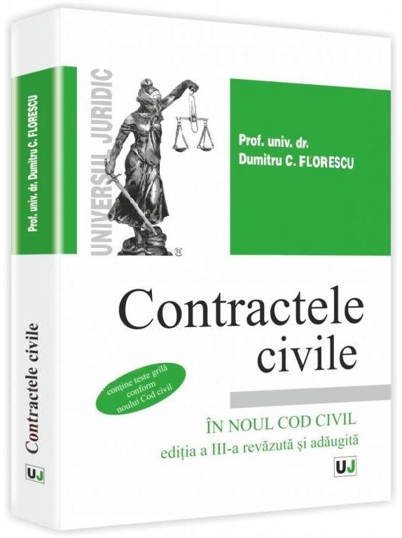 Imagine Contractele civile in noul Cod Civil. Contine grile conform Noului Cod civil