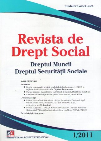 Imagine Revista de Drept Social, Nr. 1/2011