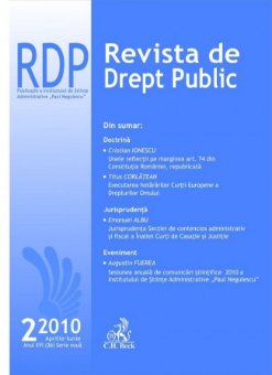 Imagine Revista de Drept Public, Nr. 2/2010