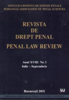 Imagine Revista de Drept Penal, Nr. 3/2011