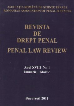 Imagine Revista de Drept Penal, Nr. 1/2011