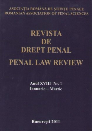 Imagine Revista de Drept Penal, Nr. 1/2011