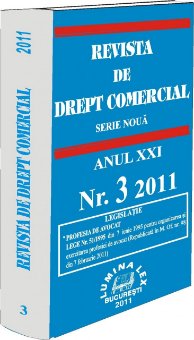 Imagine Revista de drept comercial, Nr. 3/2011