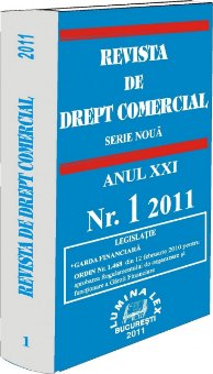 Imagine Revista de drept comercial, Nr. 1/2011