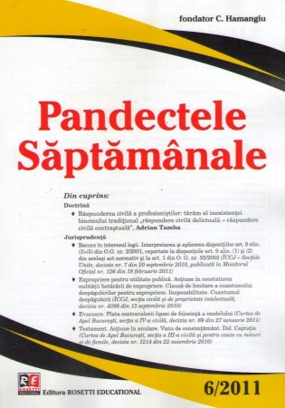 Imagine Pandectele Saptamanale, Nr. 6/2011