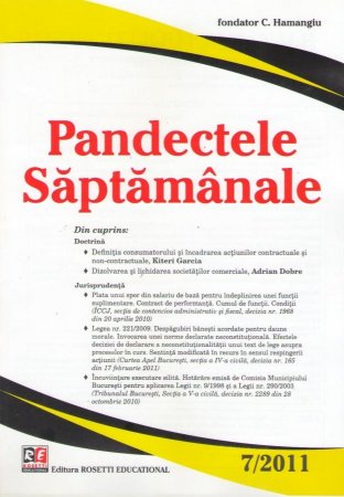 Imagine Pandectele Saptamanale, Nr. 7/2011