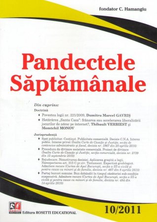 Imagine Pandectele Saptamanale, Nr. 10/2011