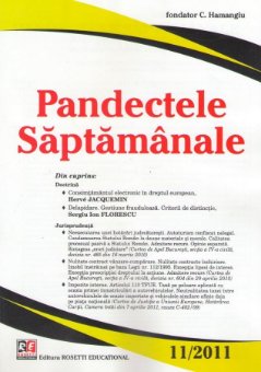 Imagine Pandectele Saptamanale, Nr. 11/2011