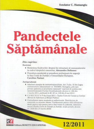 Imagine Pandectele Saptamanale, Nr. 12/2011