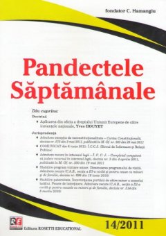 Imagine Pandectele Saptamanale, Nr. 14/2011