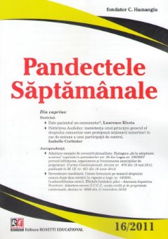 Imagine Pandectele Saptamanale, Nr. 16/2011
