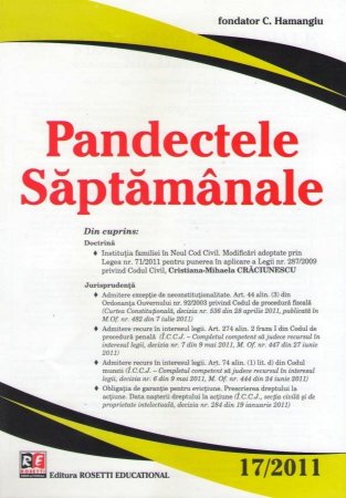 Imagine Pandectele Saptamanale, Nr. 17/2011