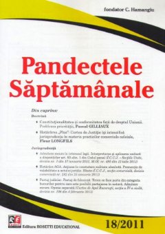 Imagine Pandectele Saptamanale, Nr. 18/2011