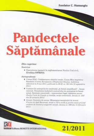 Imagine Pandectele Saptamanale, Nr. 21/2011