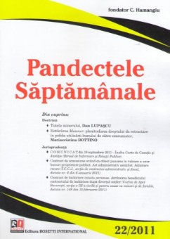 Imagine Pandectele Saptamanale, Nr. 22/2011