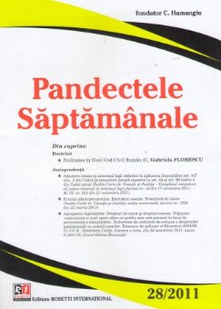 Imagine Pandectele Saptamanale, Nr. 28/2011