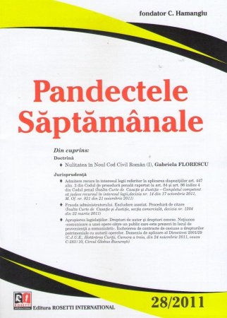 Imagine Pandectele Saptamanale, Nr. 28/2011