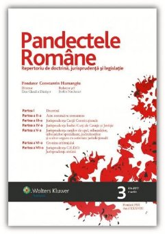 Imagine Pandectele Romane, Nr. 3/2011