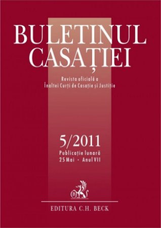 Imagine Buletinul Casatiei, Nr. 5/2011
