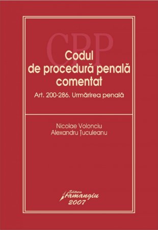 Traveler skill Immorality Codul de procedura penala. Urmarirea penala. Editura Hamangiu