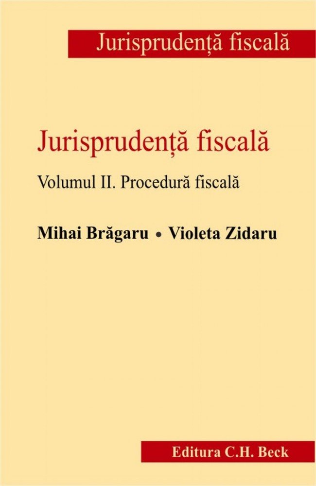 Imagine Jurisprudenta fiscala. Volumul II