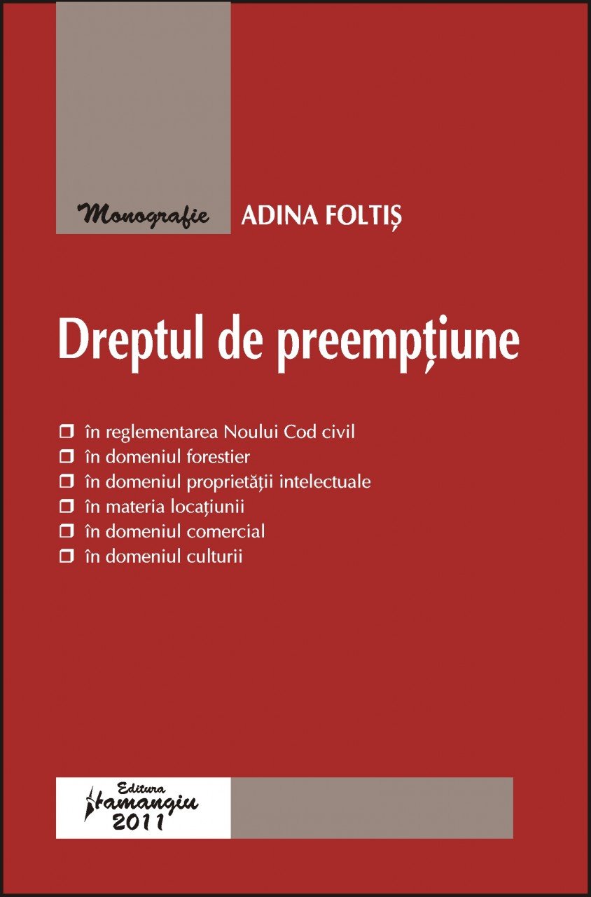 Imagine Dreptul de preemptiune