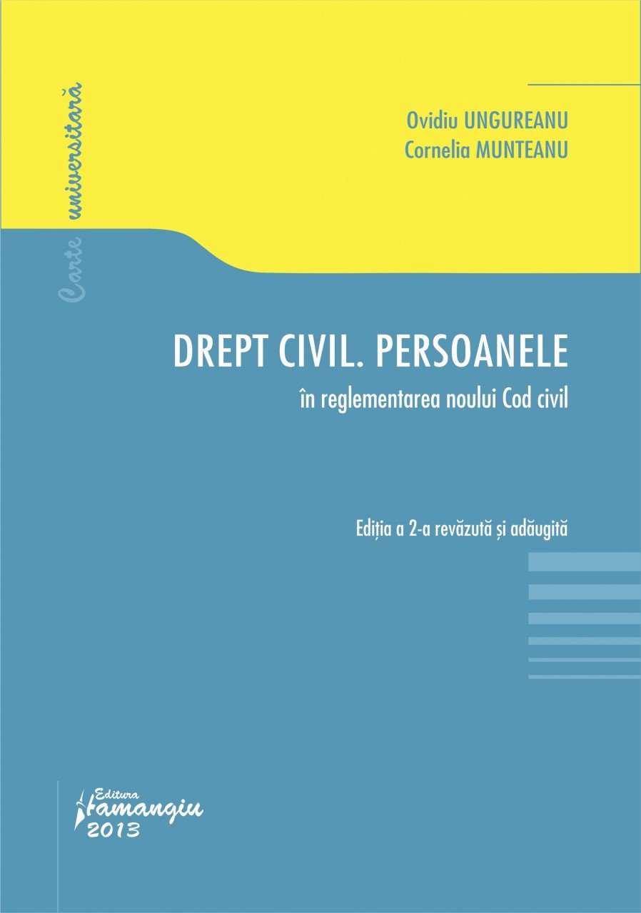 Imagine Drept civil. Persoanele in reglementarea noului Cod Civil. Editia a 2-a