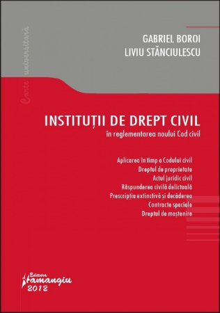 Imagine Institutii de drept civil in reglementarea Noului Cod civil