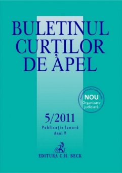 Imagine Buletinul Curtilor de Apel, Nr. 5/2011