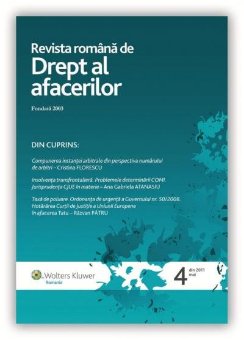Imagine Revista Romana de Drept al Afacerilor, Nr. 4/2011