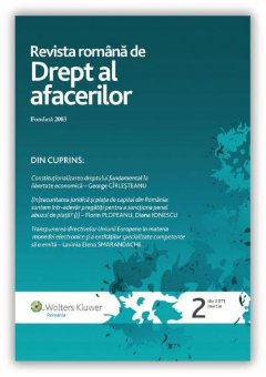 Imagine Revista Romana de Drept al Afacerilor, Nr. 2/2011