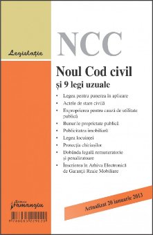 Noul cod civil si 9 legi uzuale actualizat 20 ianuarie 2013