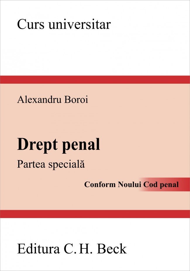 Imagine Drept penal. Partea speciala. Conform Noului Cod penal