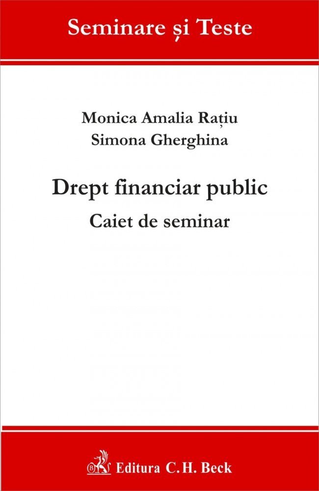 Imagine Drept financiar public. Caiet de seminar