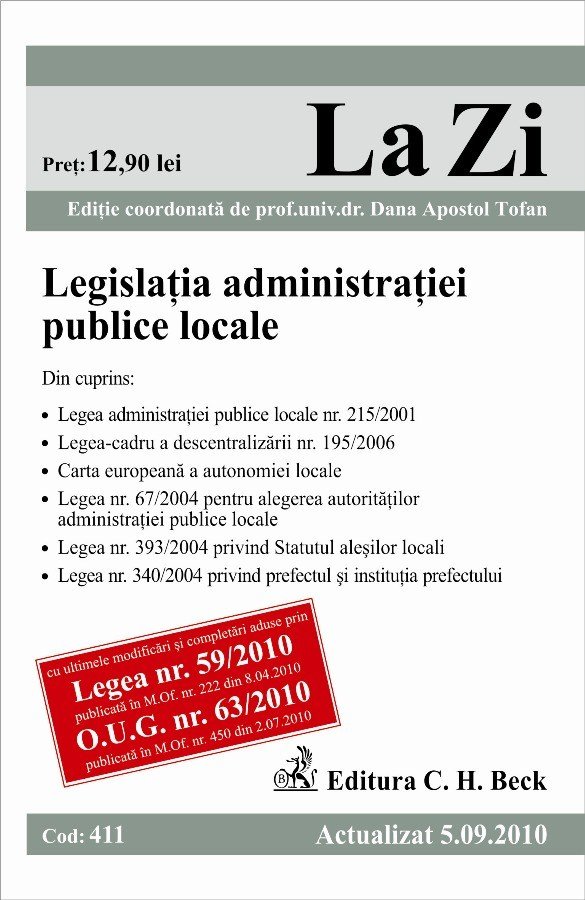 Imagine Legislatia administratiei publice locale