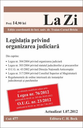 Imagine Legislatia privind organizarea judiciara