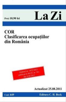 Imagine C.O.R. Clasificare ocupatiilor din Romania