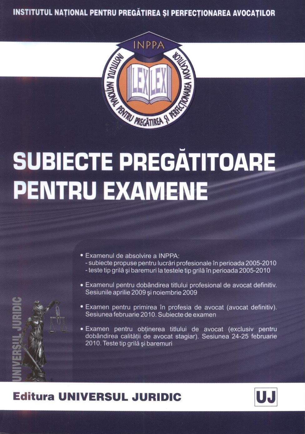 Imagine Subiecte pregatitoare pentru examene