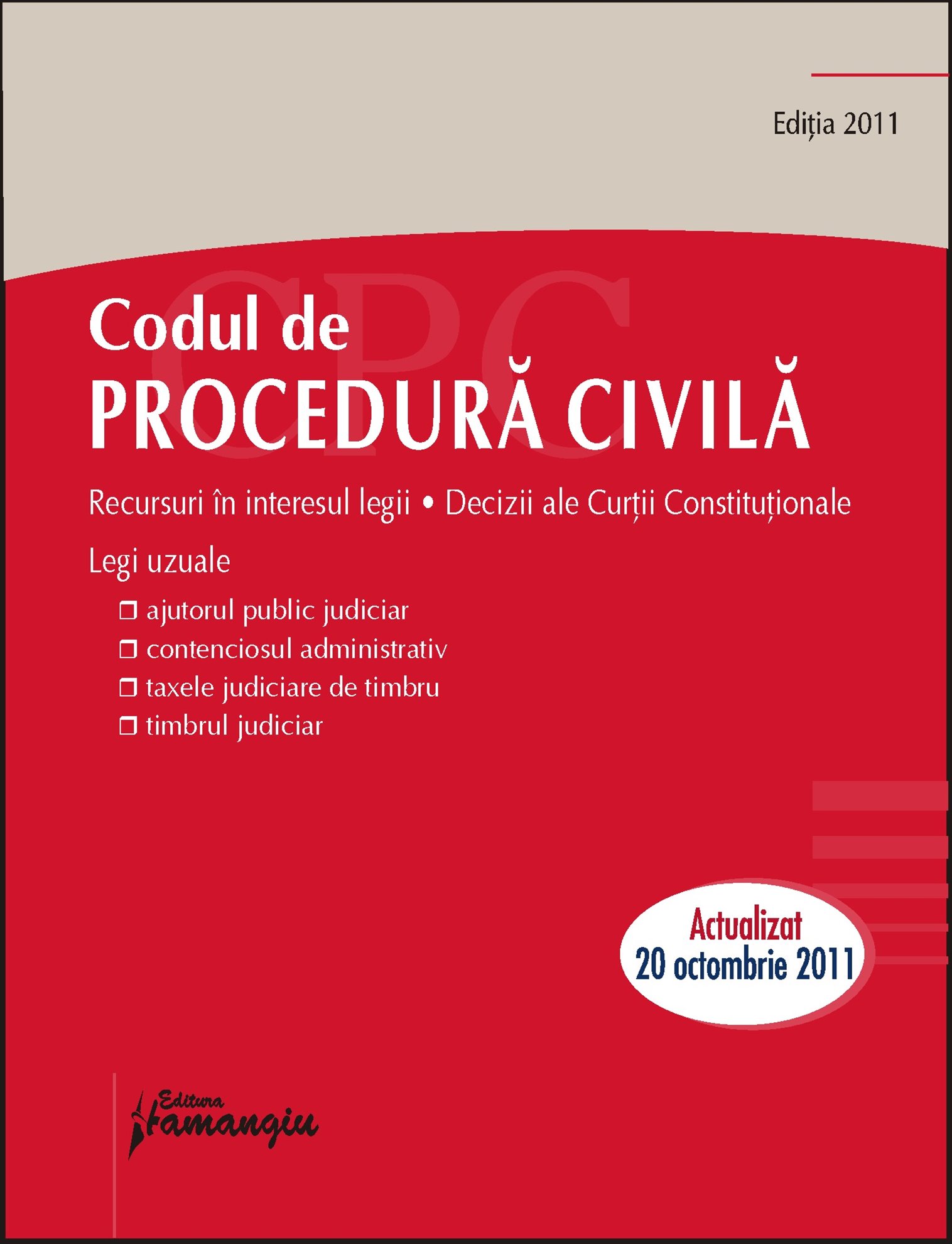 Imagine Codul de procedura civila 20.10.2011