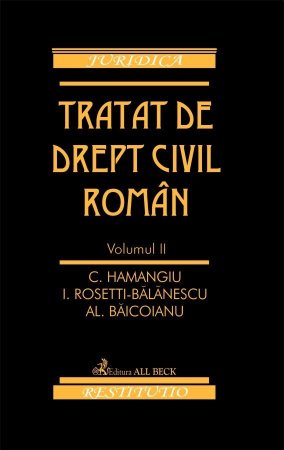 Imagine Tratat de drept civil roman. Volumul II