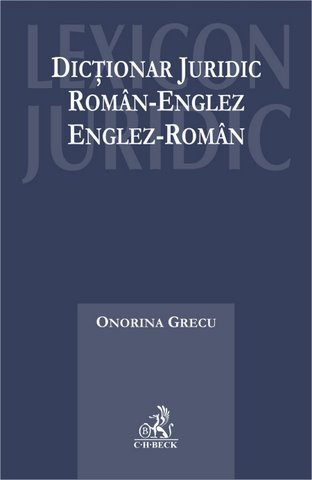 Imagine Dictionar juridic roman-englez, englez-roman