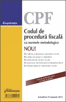Imagine Codul de procedura fiscala cu normele metodologice 25.01.2013