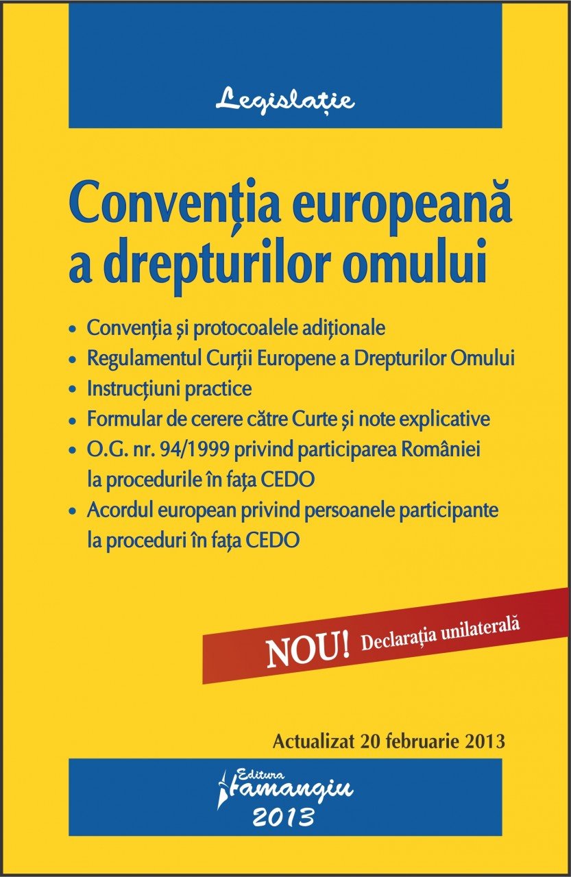 Imagine Conventia europeana a drepturilor omului 20.02.2013