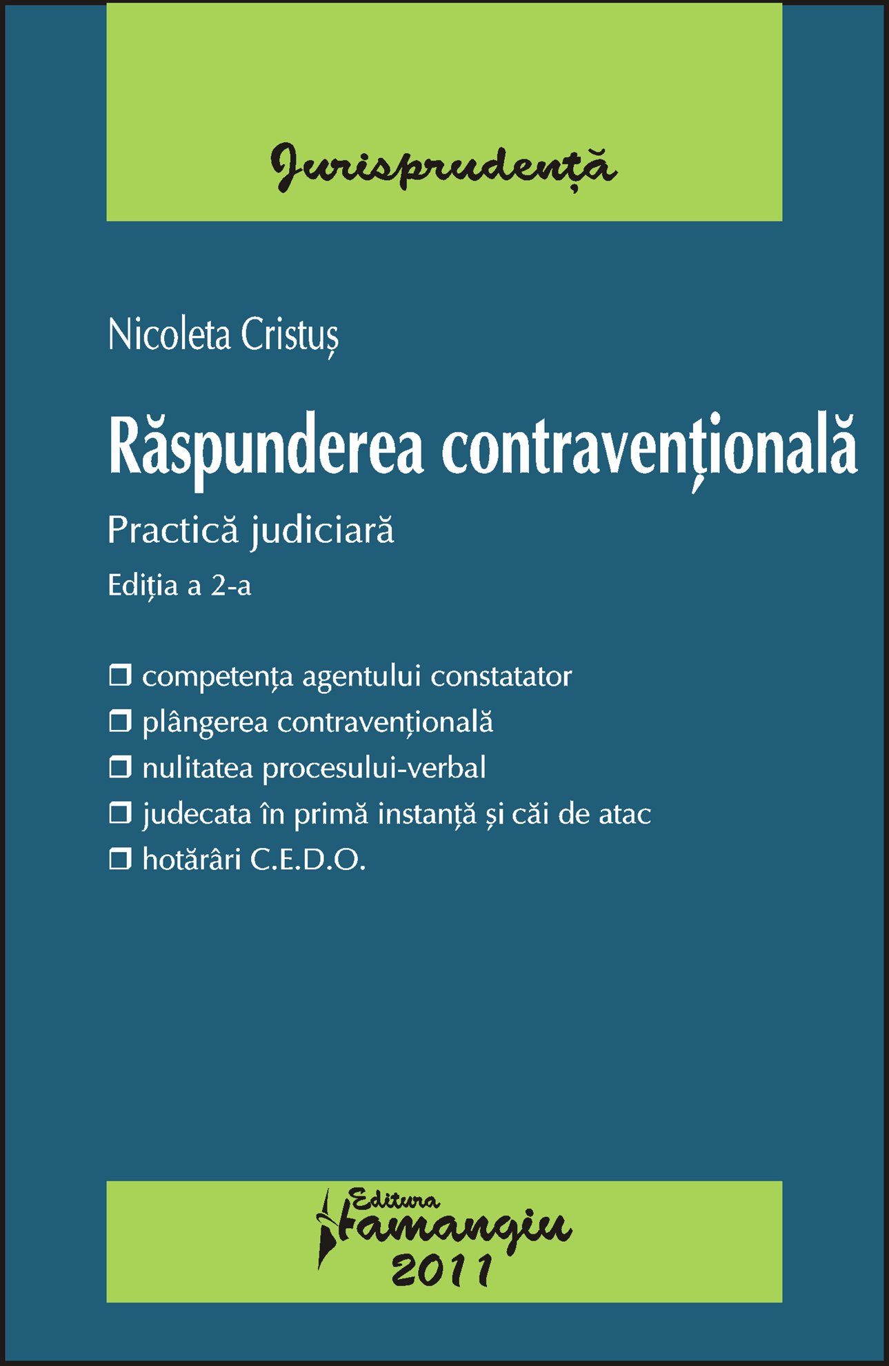Imagine Raspunderea contraventionala. Practica judiciara ed. 2