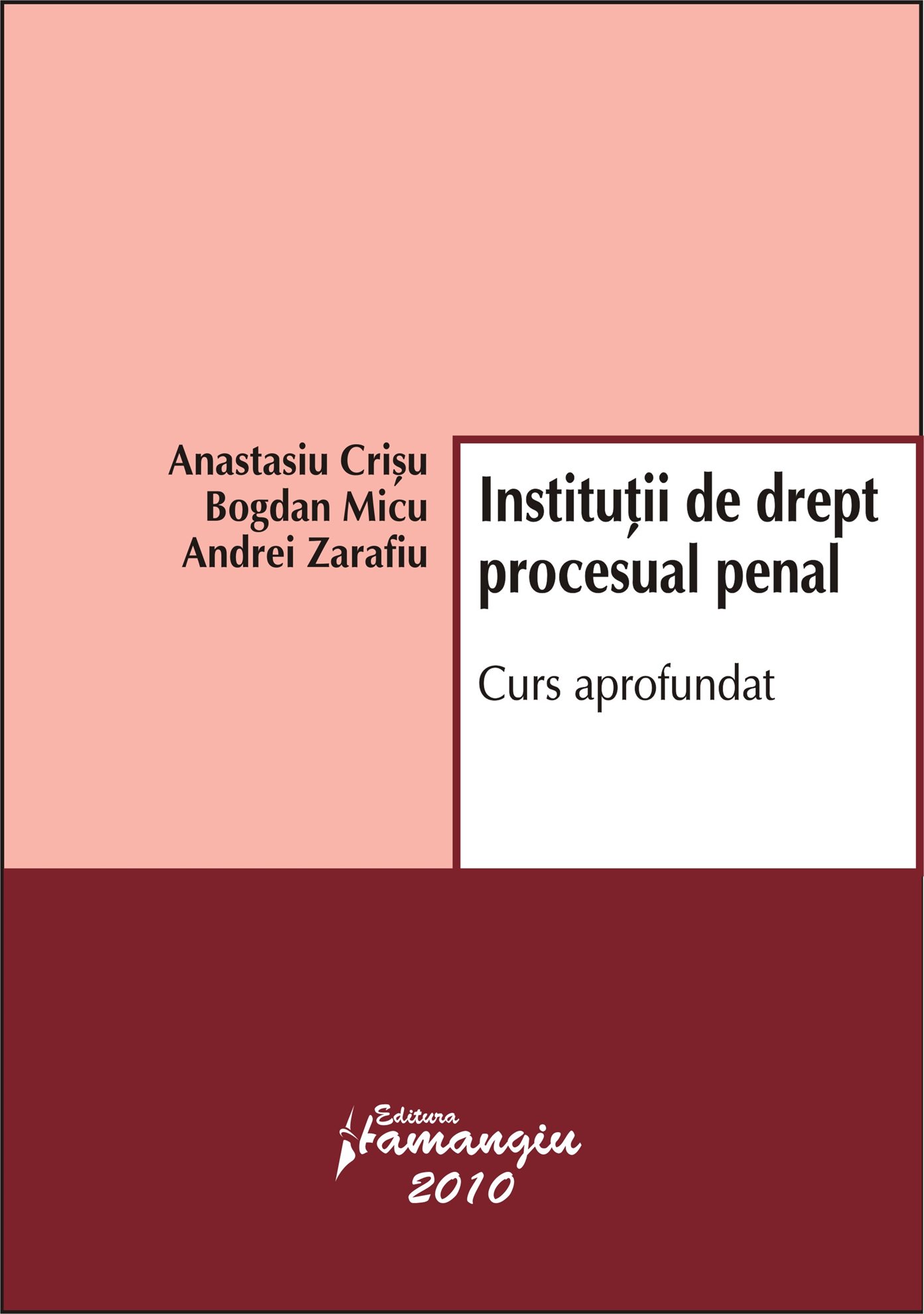 Imagine Institutii de drept procesual penal